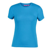 Aqua Ladies Tee | Trade quality construction | Fewer print errors from poor adhesion.