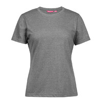 Grey Marle Ladies Tee | Trade quality construction | Fewer print errors from poor adhesion.