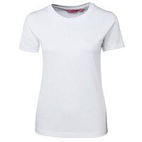 White Ladies Tee | Trade quality construction | Fewer print errors from poor adhesion.