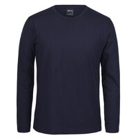 Navy Cotton Long Sleeve Tee | 100% Cotton | Non- Cuff Arms | Trade Quality | Classic Fit