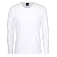White Cotton Long Sleeve Tee | 100% Cotton | Non- Cuff Arms | Trade Quality | Classic Fit