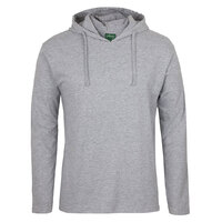 13% Marle Cotton Long Sleeve Hooded Tee | 100% Cotton | Trade Quality | Classic Fit
