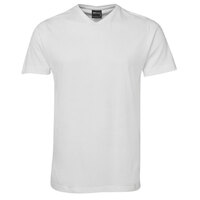 White V-Neck Tee | 100% Cotton | Trade Quality Construction | Classic Fit