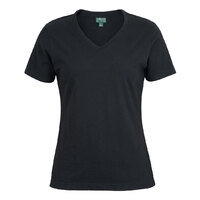 Black Ladies V-Neck Tee | Colours of Cotton | Trade Quality
