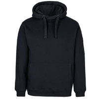 Black/Black 350 Trade Hoodie | 350gsm Brushed Fleece | Fully Lined Hood with Drawcord | Kanga Pocket