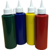 Poster Paint Set 4 - Yellow, Red, Blue & Green