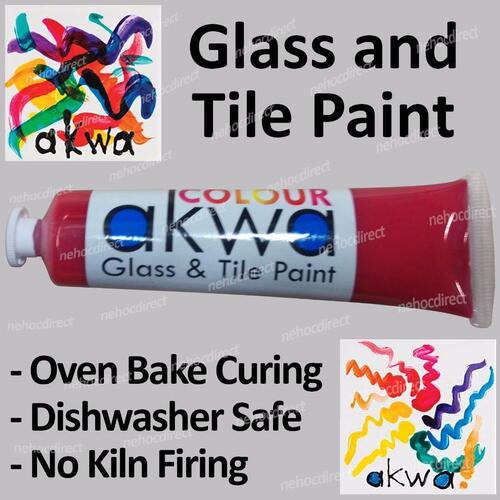 Red Glass and Tile Paint Non-toxiz, chemical free, oven cure, dishwasher safe.