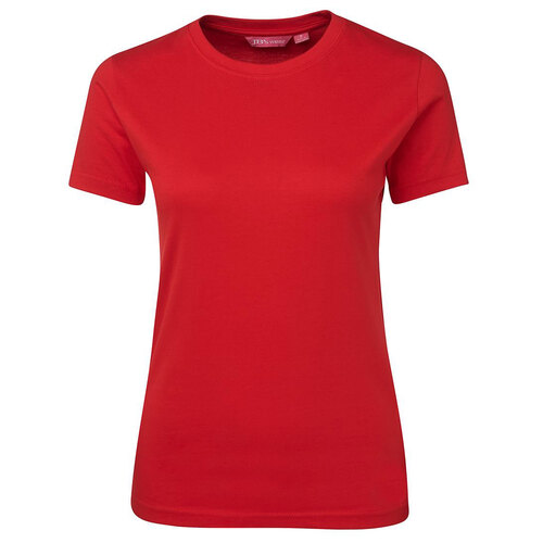Red Ladies Tee | Trade quality construction | Fewer print errors from poor adhesion.