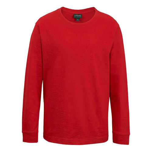 Red Kids Long Sleeve Cotton Tee [Clothing Size: 14]