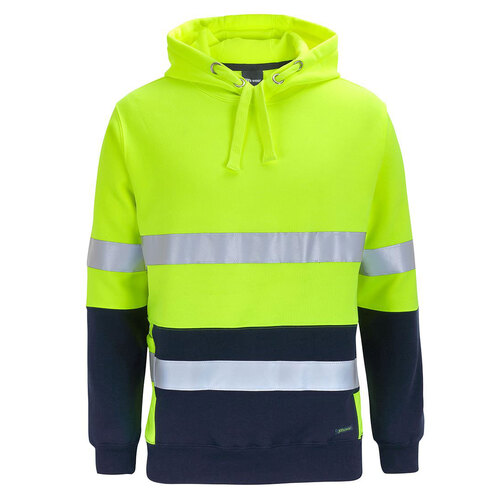 Lime/Navy HI VIS D+N 330 Pullover Hoodie  [Clothing Size: 5XL]