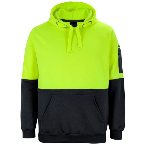 Lime/Black HI VIS Pull Over Hoodie [Clothing Size: 5XL]