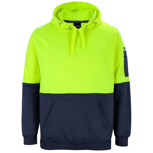 Lime/Navy HI VIS Pull Over Hoodie [Clothing Size: 6/7XL]