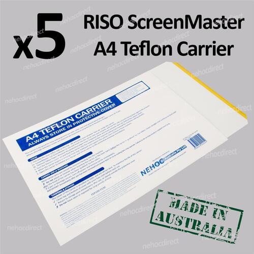 Teflon Carrier x5 for RISO ScreenMaster Mesh in Thermal-Copier
