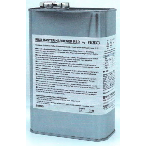 RISO Master Hardener Red 1 Litre | Water based Inks only