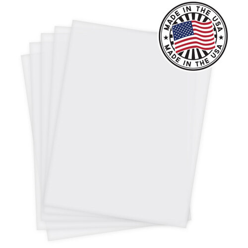 Ikonart Premium Inkjet Artwork Film - Pack 10 | US 8x11" Size | Professional Grade | Coated Waterproof Film