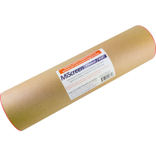 MiScreen 70Mesh 30M  |  Makes 120 Half/ 73 Full | RISO Digital QS Mesh |  Roll format cut to size as required.