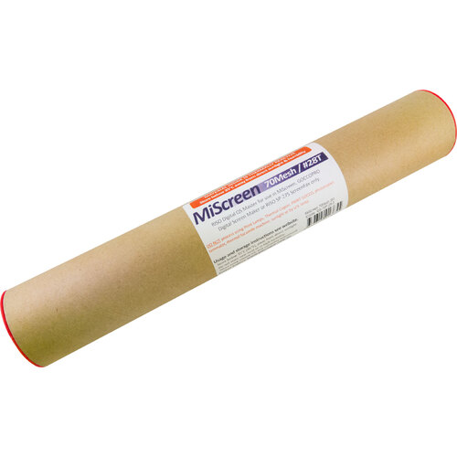 MiScreen 70Mesh 5M Roll | Frames: 20 Half/ 12 Full | RISO Digital QS Mesh |  Roll format cut to size as required.