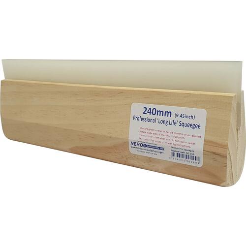 240mm / 9.5" NEHOC Long Life Professional Squeegee | x2 Life | Urethane Blade | Australian Made | Trade Quality